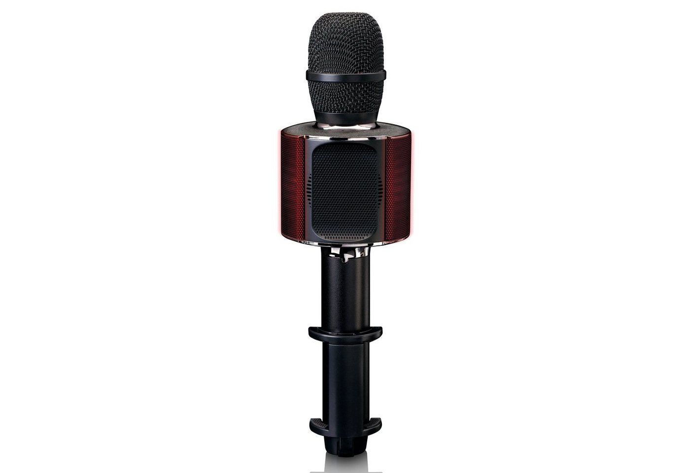 Lenco Mikrofon BMC-090BK (1-tlg), Karaoke-Mikrofon,Bluetooth 5.0,8 Std Akku,Licht & Stimmeffekte – Bild 3 von 5
