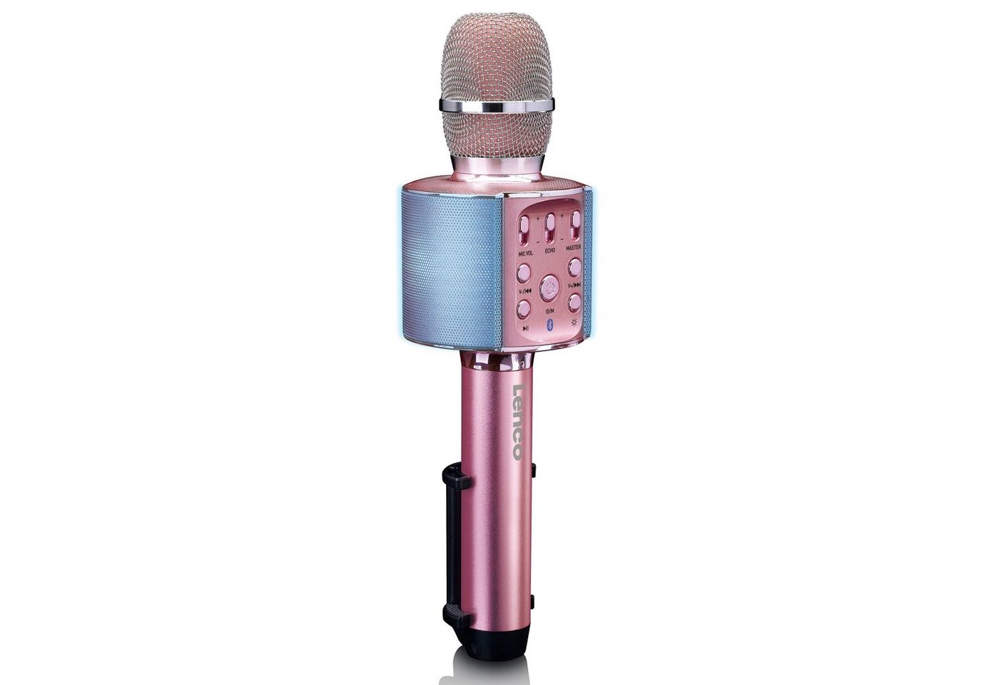 Lenco Mikrofon BMC-090PK (1-tlg), Karaoke-Mikrofon,Bluetooth 5.0,8 Std Akku,Licht & Stimmeffekte – Bild 2 von 5