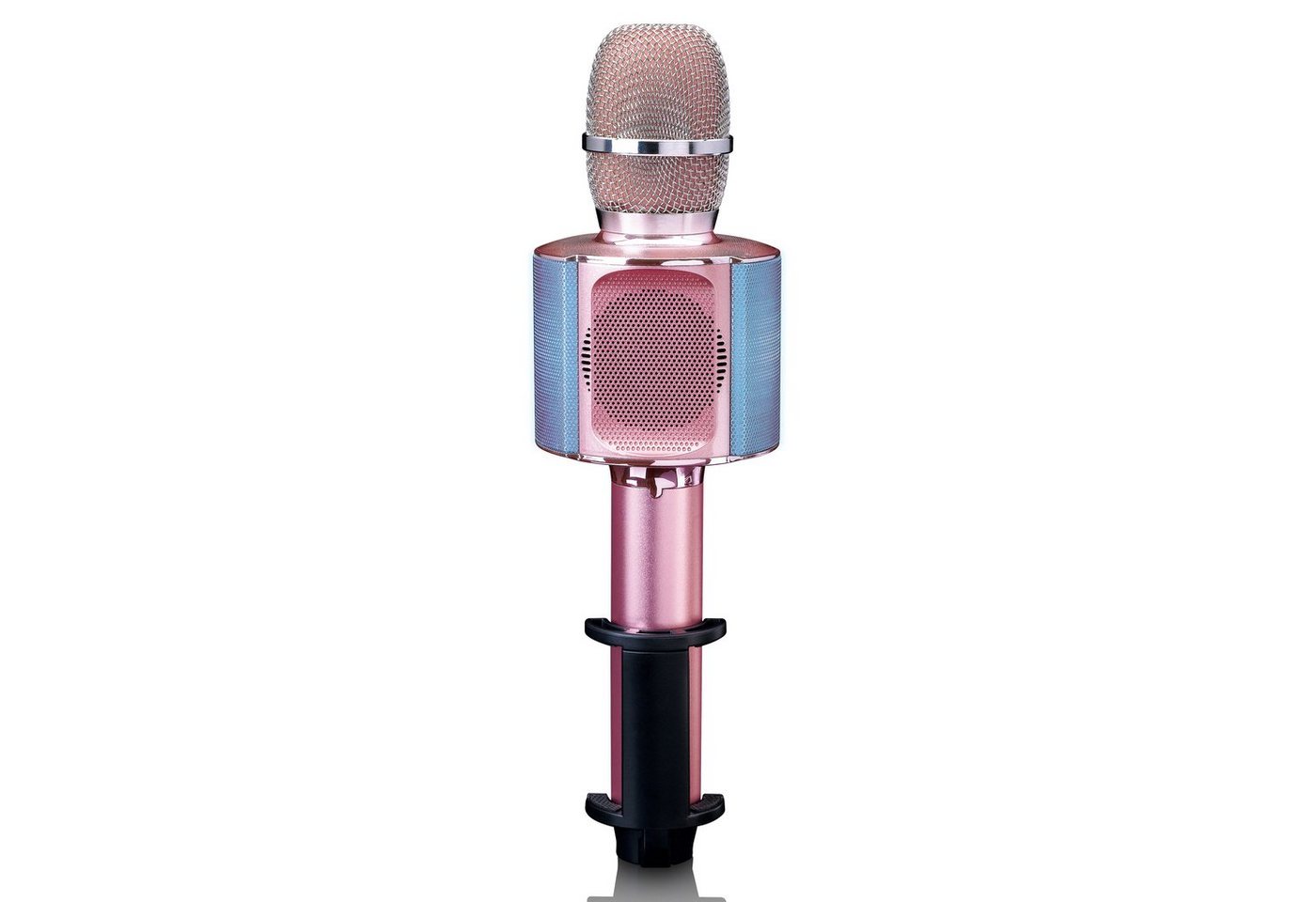 Lenco Mikrofon BMC-090PK (1-tlg), Karaoke-Mikrofon,Bluetooth 5.0,8 Std Akku,Licht & Stimmeffekte – Bild 3 von 5