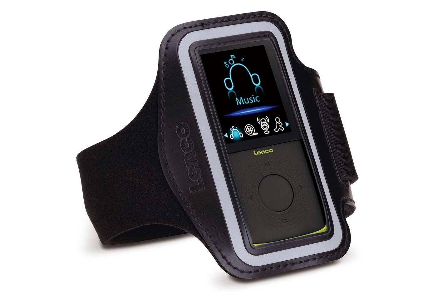 Lenco PODO-153 MP3-Player (4 GB, MP3-Player/Schrittzähler erweiterbar bis 32 GB, 3h Akku in 2 Farben) – Bild 3 von 4