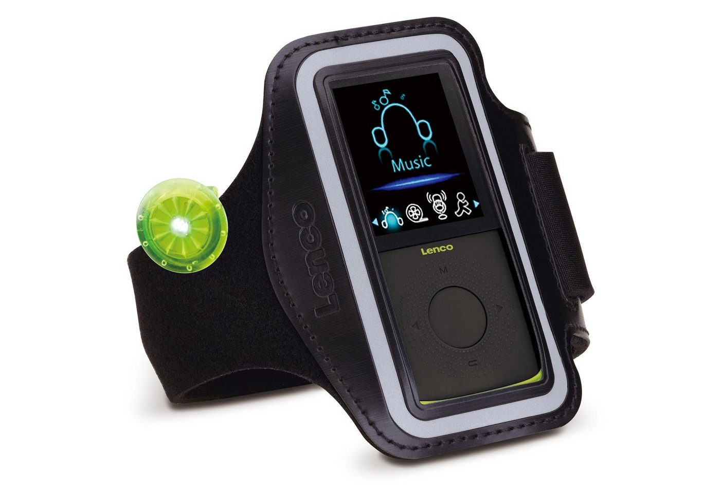 Lenco PODO-153 MP3-Player (4 GB, MP3-Player/Schrittzähler erweiterbar bis 32 GB, 3h Akku in 2 Farben) – Bild 4 von 4