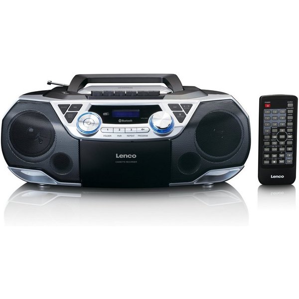 Lenco SCD-720SI Digitalradio (DAB) (DAB+,FM, 12 W, XXL-Boombox mit 6W-RMS Bluetooth 5.0, MP3/CD-Player & Batterie/Strom)