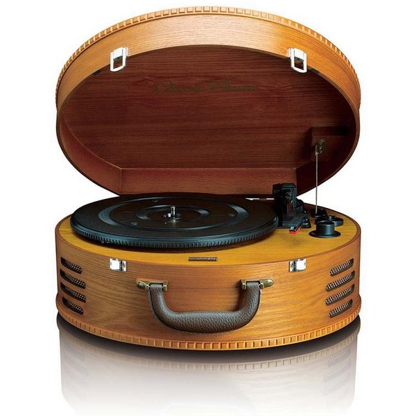 Lenco TT-34 Plattenspieler (Riemenantrieb, Vinyl-Digitalisierung, Riemenantrieb, Lautsprecher, 3 Geschwindig)