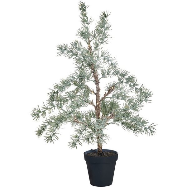 Winterliche Kunstpflanze Kunstbaum mit Beleuchtung CEDILLE, Lene Bjerre, Höhe 60 cm