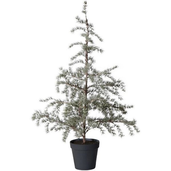 Winterliche Kunstpflanze Kunstbaum mit Beleuchtung CEDILLE, Lene Bjerre, Höhe 120 cm