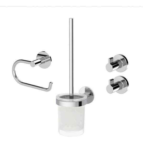 Lenz Badaccessoire-Set HYGGE, 4-teilig, Set mit runden Handtuchhaken