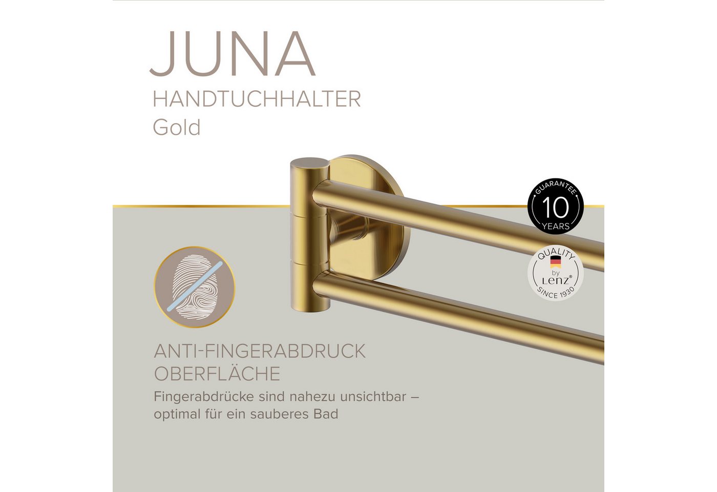 Lenz Doppelhandtuchhalter HYGGE, JUNA – Bild 2 von 5