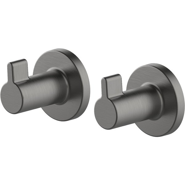 Lenz Handtuchhaken HYGGE, Badezimmer, (Packung, 2-St., 2 Stk), SIVO Anti-Fingerabdruck Oberfläche