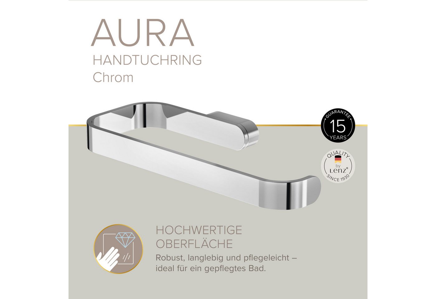 Lenz Handtuchhalter AURA – Bild 3 von 5