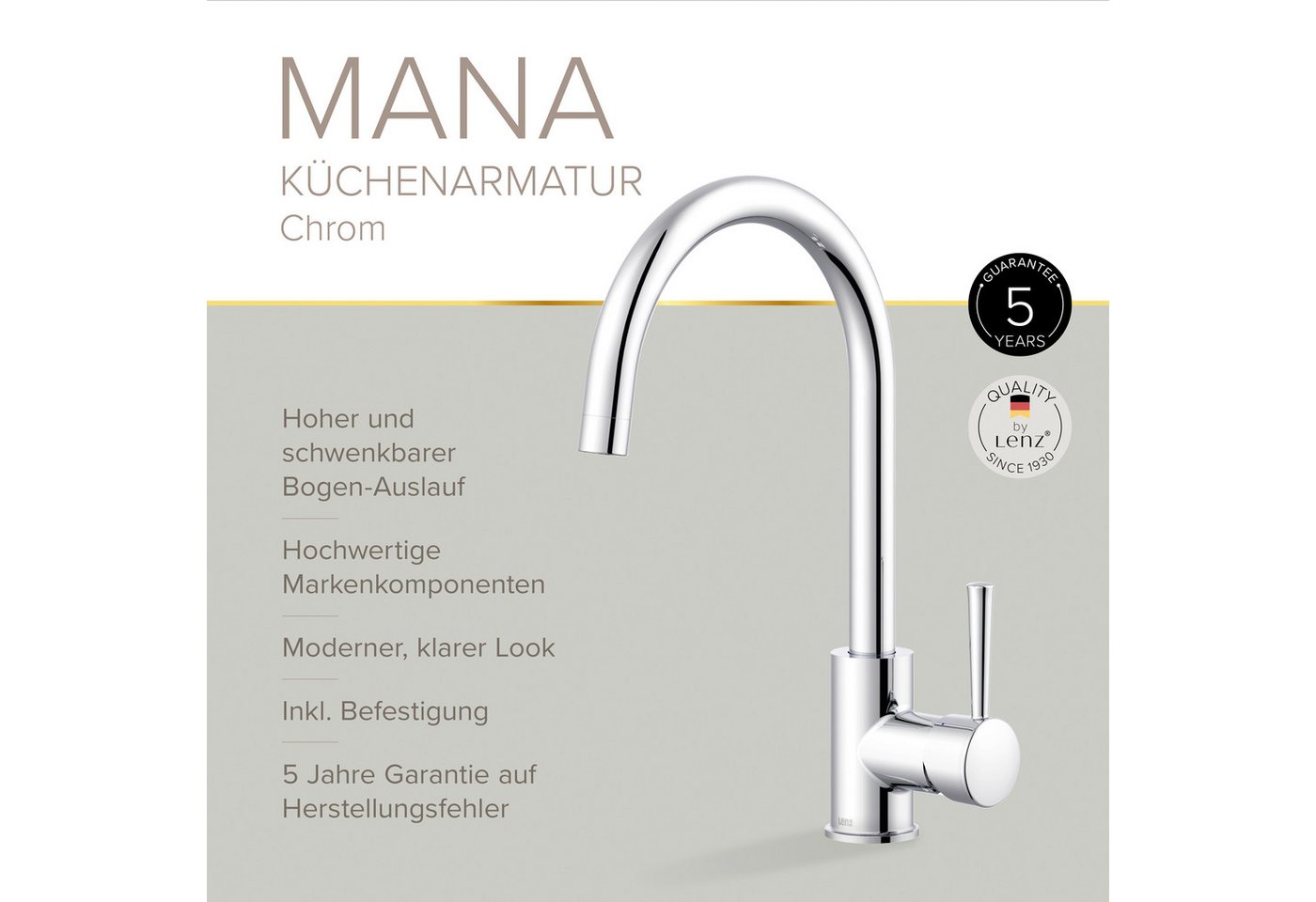 Lenz Küchenarmatur MANA – Bild 3 von 5