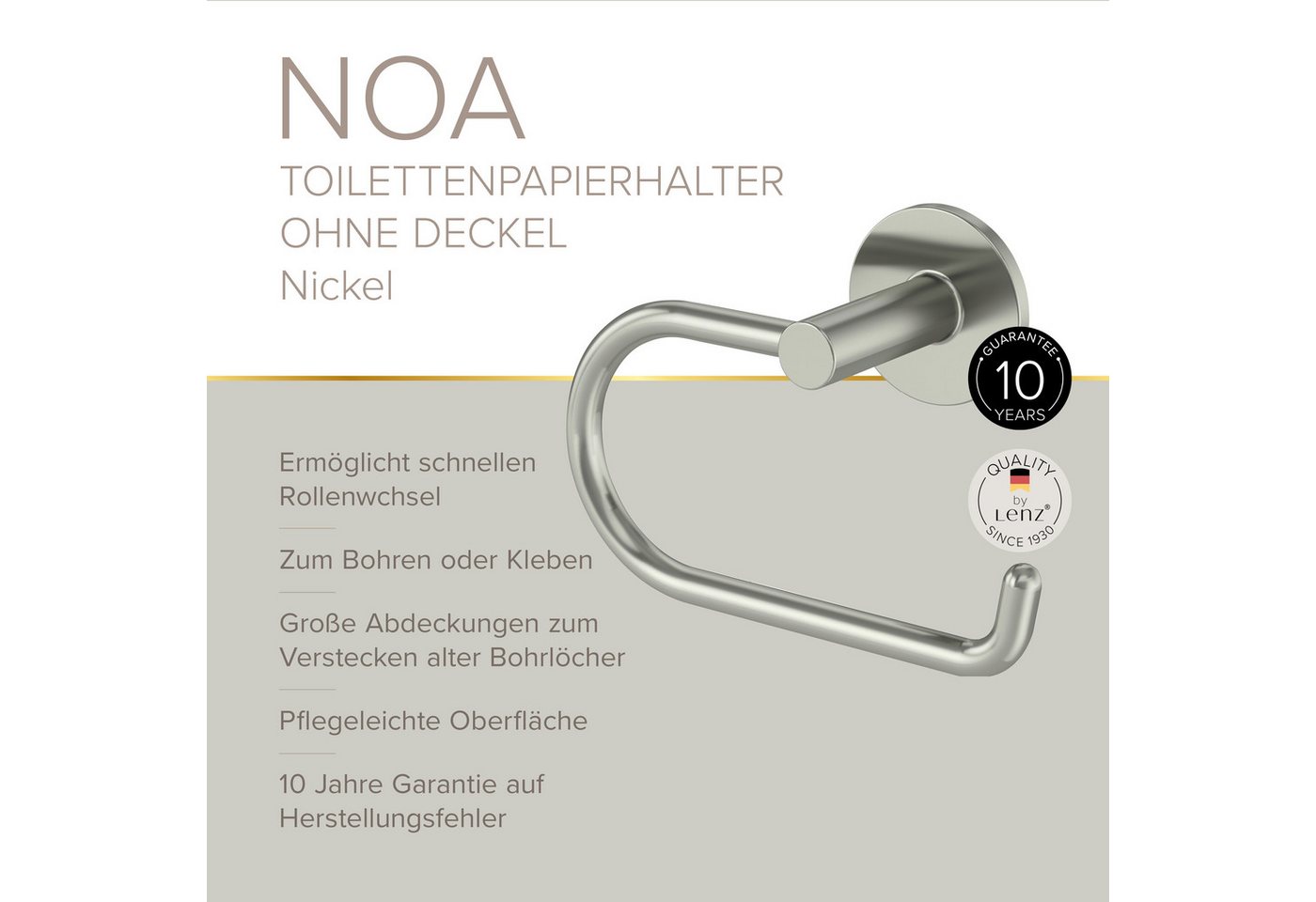 Lenz Toilettenpapierhalter HYGGE, NOA – Bild 3 von 5