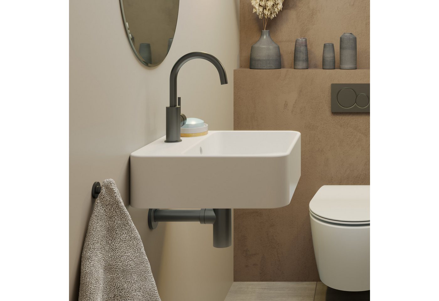 Lenz Waschbeckenstöpsel Easy Clean Pop-Up-Ventil, Waschbeckenstopfen – Bild 2 von 5
