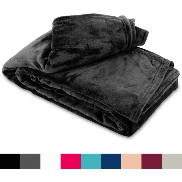 Wohndecke kuschelig warm 150x200, 220x240 oder 270x230, Leonado Vicenti, Kuscheldecke flauschig weich, Einfarbig