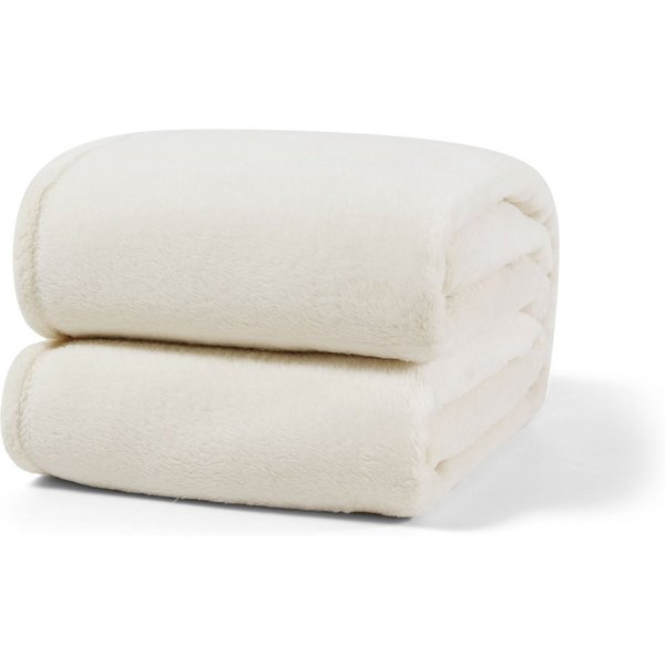 Wohndecke kuschelig warm, 2er Pack 150x200, Leonado Vicenti, Kuscheldecke flauschig weich, Einfarbig,2er Set