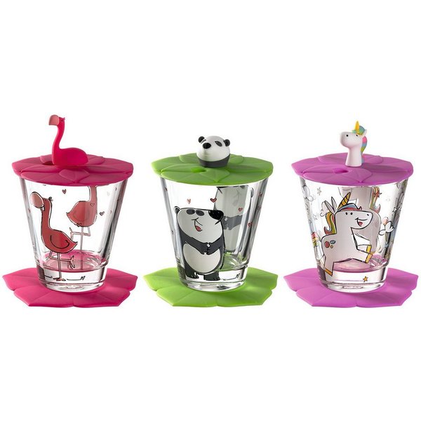 LEONARDO Becher Bambini, Materialmix, 3er Set, Kinder, Spülmaschinengeeignet