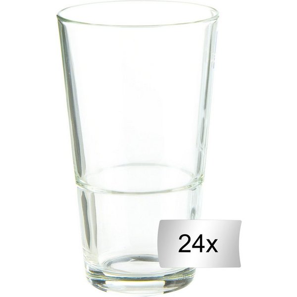 LEONARDO Gläser-Set Trinkgläser, 24er Set, 330 ml, transparent, Glas