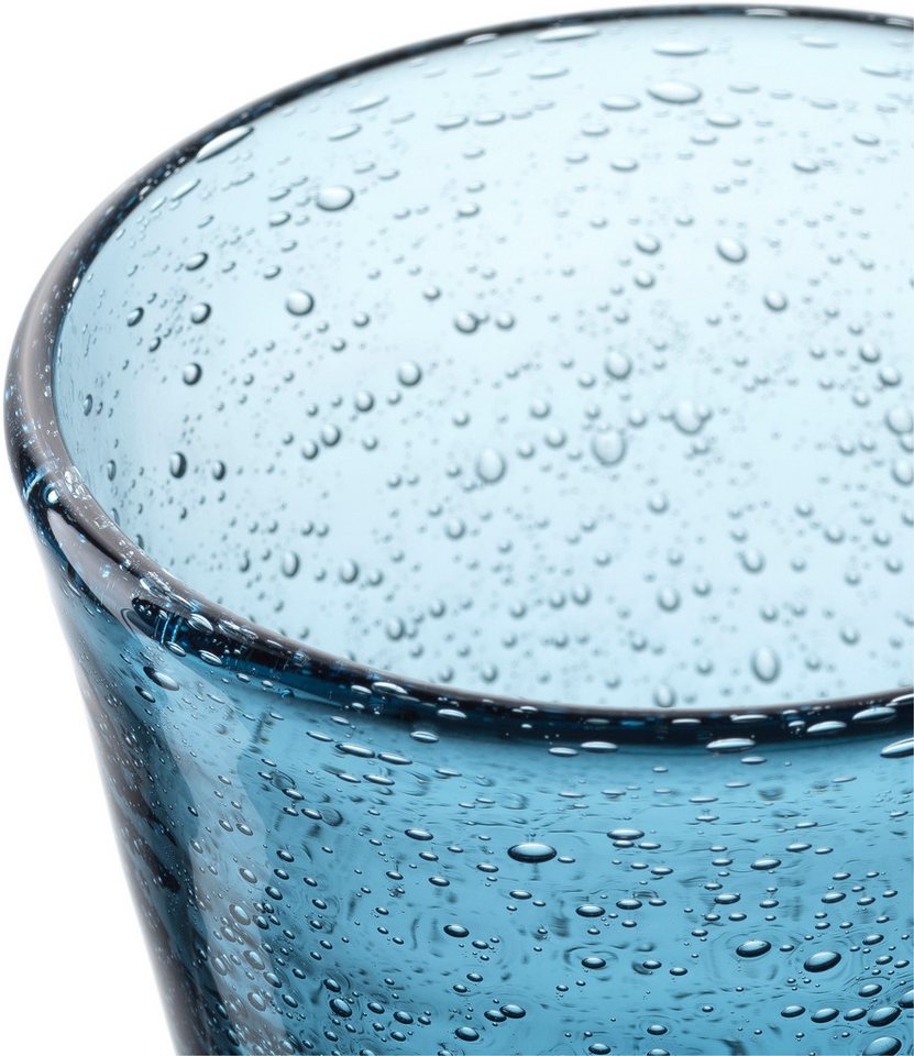 LEONARDO Gläser-Set Trinkglas BURANO, 330 ml, 4er-Set, 4-tlg., Glas, aus mundgeblasenem Schaumglas – Bild 3 von 5