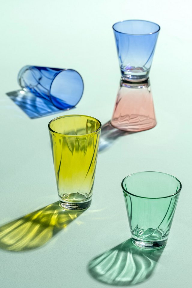 LEONARDO Gläser-Set Trinkglas, TWIST, 215 ml, 4er-Set, 4-tlg., Glas, Whiskybecher, spülmaschinengeeignet – Bild 2 von 5