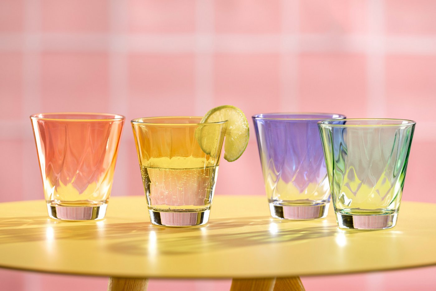 LEONARDO Gläser-Set Trinkglas, TWIST, 215 ml, 4er-Set, 4-tlg., Glas, Whiskybecher, spülmaschinengeeignet – Bild 3 von 5