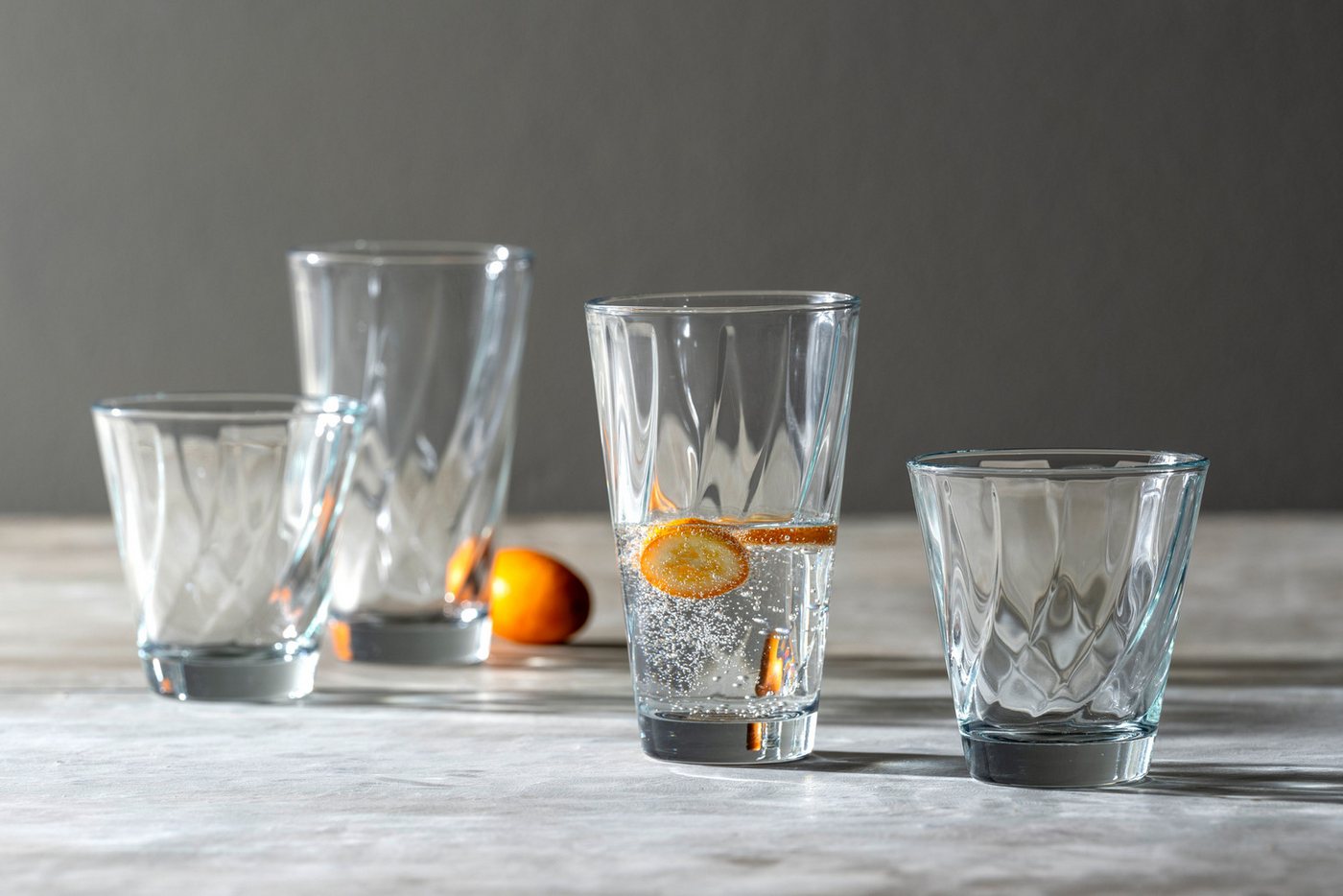 LEONARDO Gläser-Set Trinkglas-Set TWIST, 12-teilig, 12-tlg., Glas, Becher-Set, spülmaschinengeeignet – Bild 2 von 5