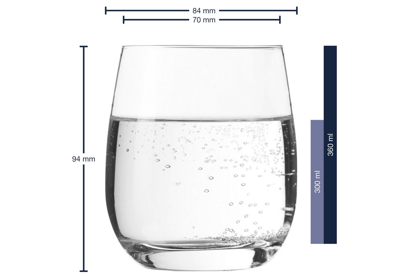 LEONARDO Glas Tivoli, Kristallglas, 6 Trinkgläser, Spülmaschinenfest – Bild 2 von 5