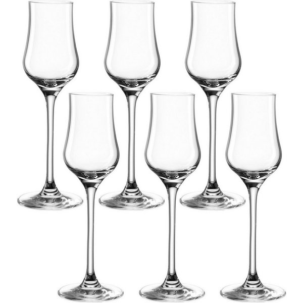 LEONARDO Grappaglas CIAO+, 6-tlg., Kristallglas, 85 ml, 6-teilig