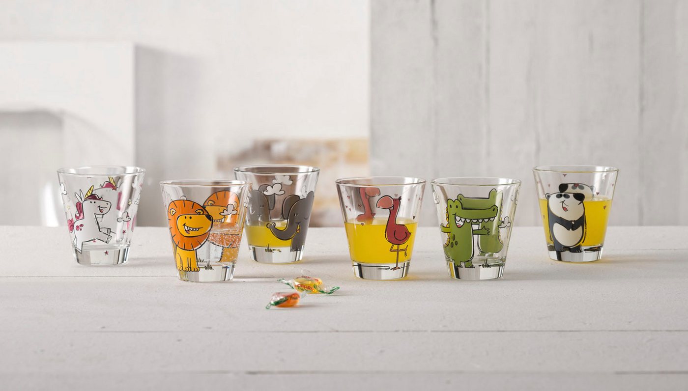 LEONARDO Kinderbecher BAMBINI, 6-tlg., Glas, 215 ml, 6-teilig – Bild 2 von 3
