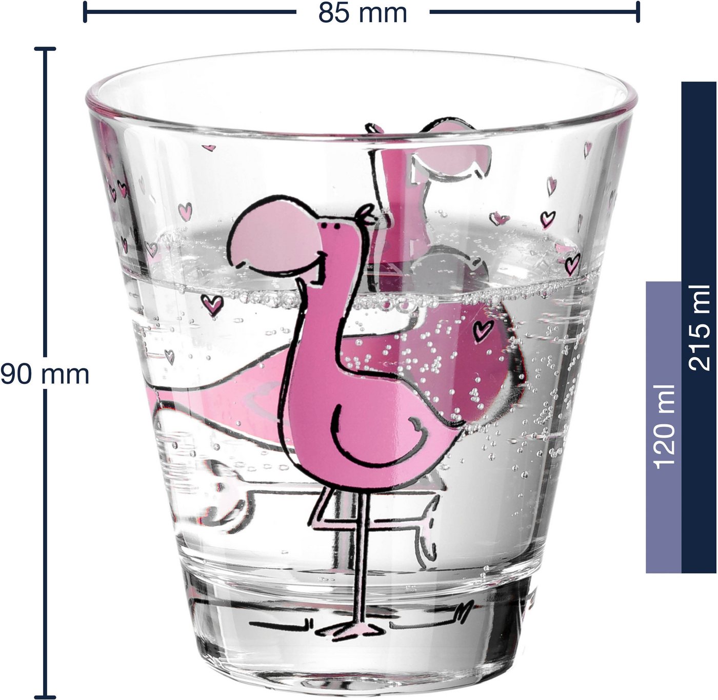 LEONARDO Kinderbecher BAMBINI, 6-tlg., Glas, 215 ml, 6-teilig – Bild 3 von 3