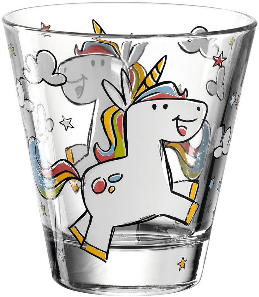 LEONARDO Kinderbecher BAMBINIEinhorn, 6-tlg., Glas, 215 ml, 6-teilig – Bild 2 von 5