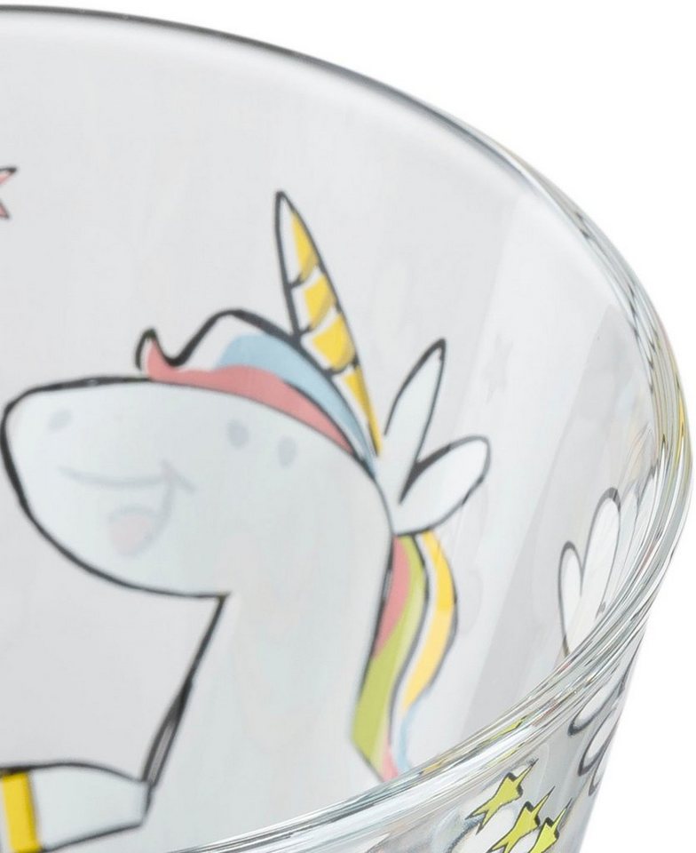 LEONARDO Kinderbecher BAMBINIEinhorn, 6-tlg., Glas, 215 ml, 6-teilig – Bild 4 von 5