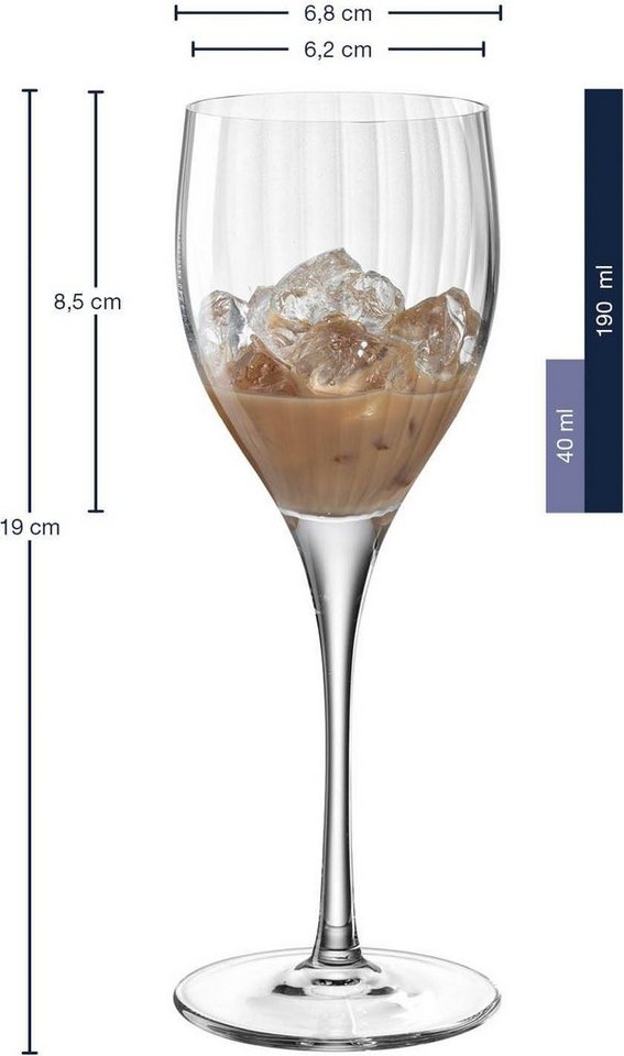 LEONARDO Likörglas POESIA, 6-tlg., Kristallglas, 190 ml, 6-teilig – Bild 4 von 4