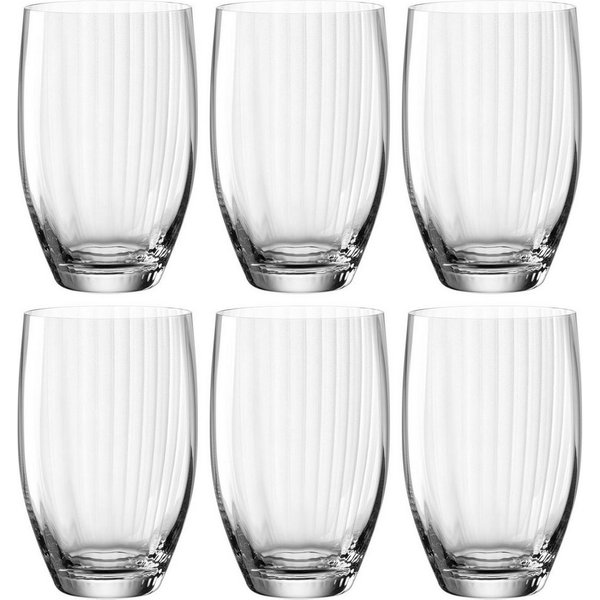 LEONARDO Longdrinkglas POESIA, 6-tlg., Kristallglas, 460 ml, 6-teilig