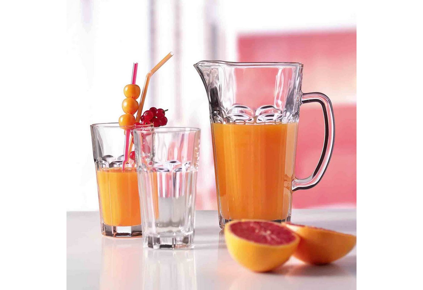 LEONARDO Longdrinkglas Rock Longdrinkgläser 540 ml 4er Set, 4-tlg., Glas – Bild 3 von 3