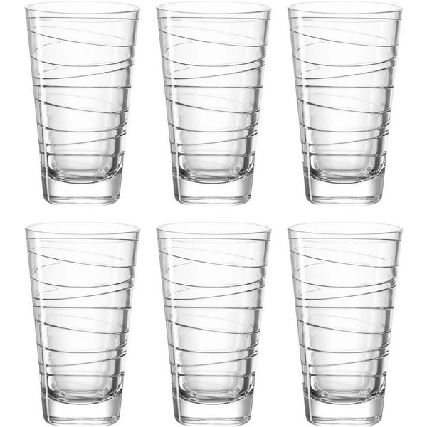 LEONARDO Longdrinkglas VARIO, 6-tlg., Glas, 280 ml, 6-teilig