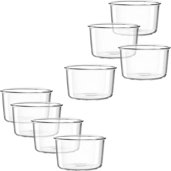 LEONARDO Schale VETRO, Ø 9 cm, 8er-Set, Glas, (Set, 8-tlg), spülmaschinengeeignet