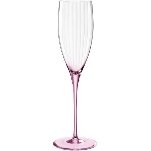 LEONARDO Sektglas Poesia, Kristallglas, 6 Prossecogläser, Spülmaschinenfest, Farbe Rosé