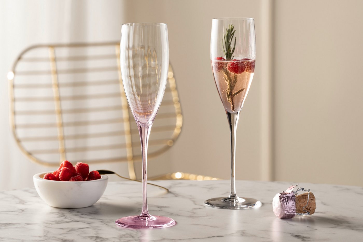 LEONARDO Sektglas Poesia, Kristallglas, 6 Prossecogläser, Spülmaschinenfest, Farbe Rosé – Bild 3 von 3