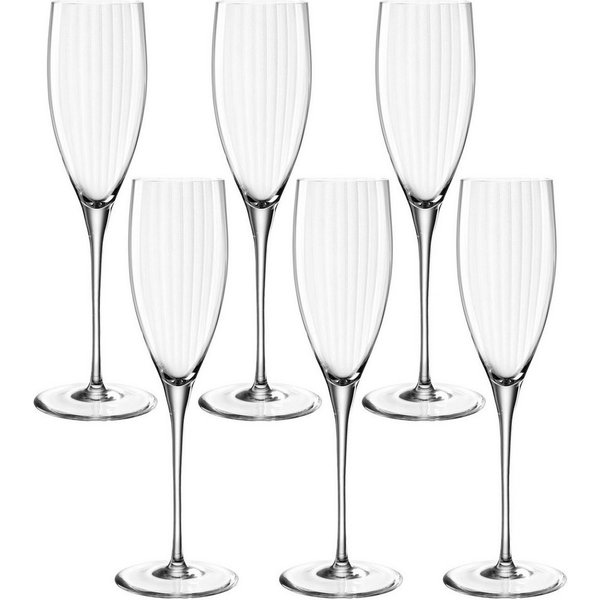 LEONARDO Sektglas POESIA, 6-tlg., Kristallglas, 250 ml, 6-teilig