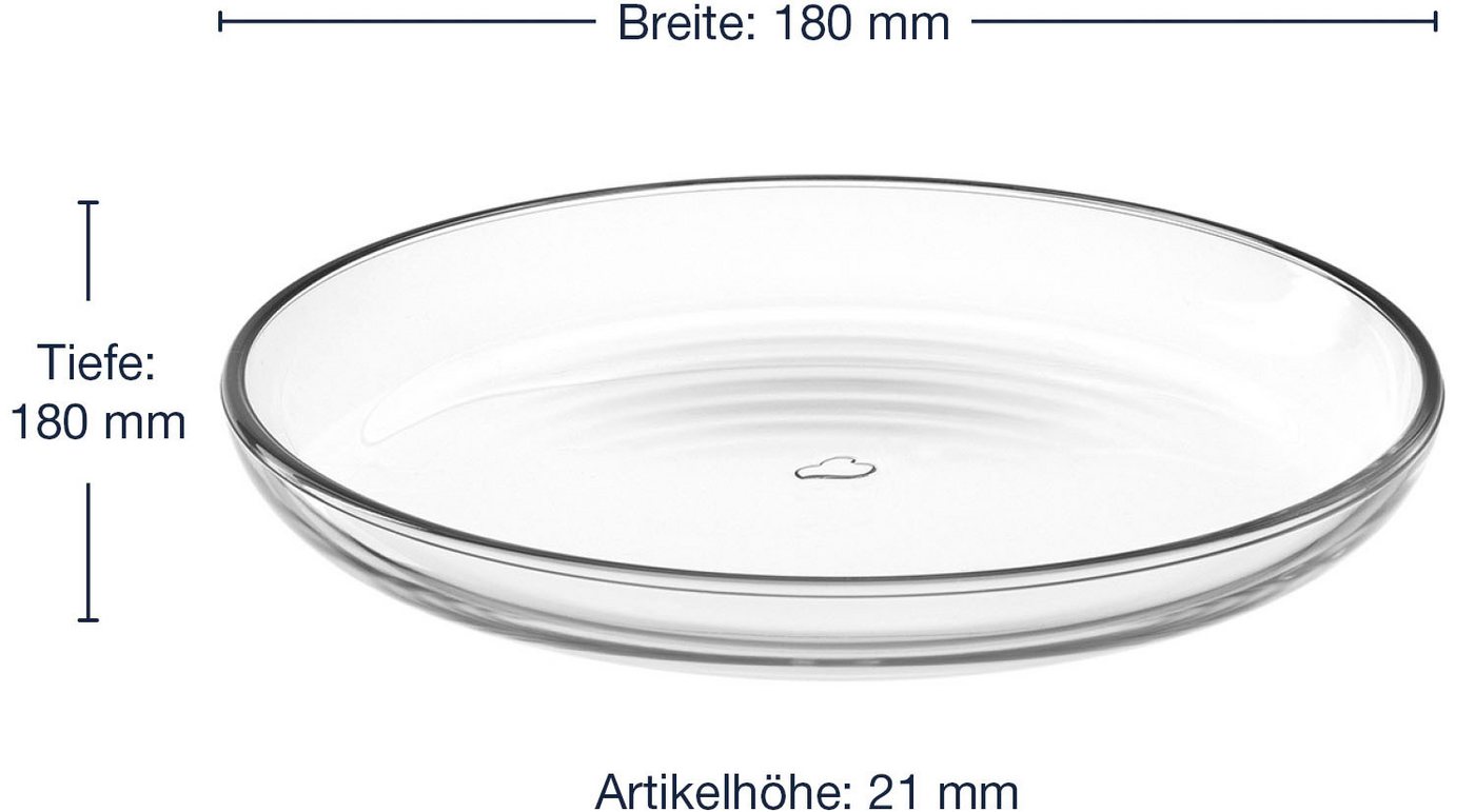LEONARDO Speiseteller Teller CUCINA, 18 cm, 4er-Set, (4 St), Teller Set, spülmaschinengeeignet – Bild 4 von 4