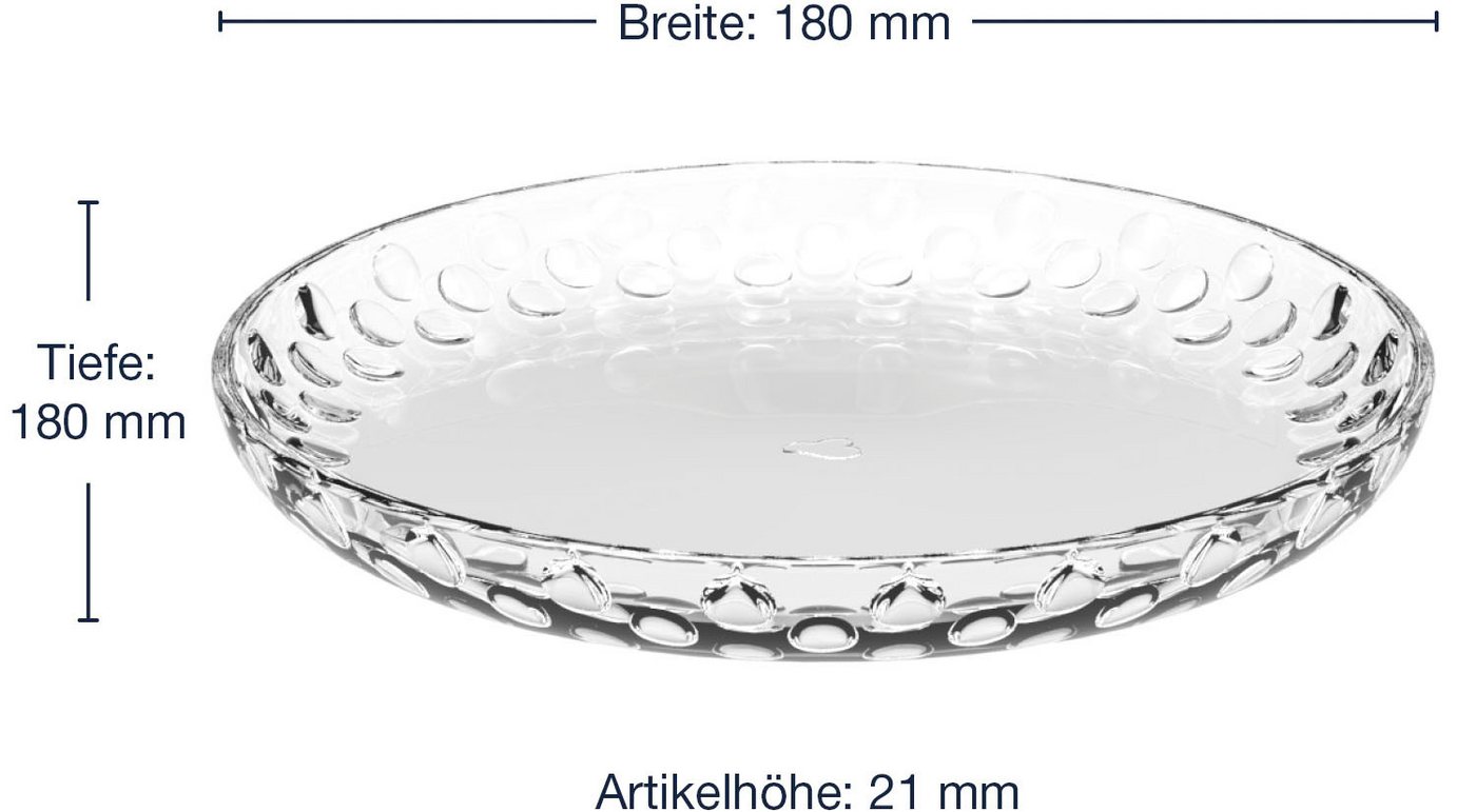 LEONARDO Speiseteller Teller CUCINA OPTIC, 18 cm, 4er-Set, (4 St), Teller Set, spülmaschinengeeignet – Bild 4 von 4