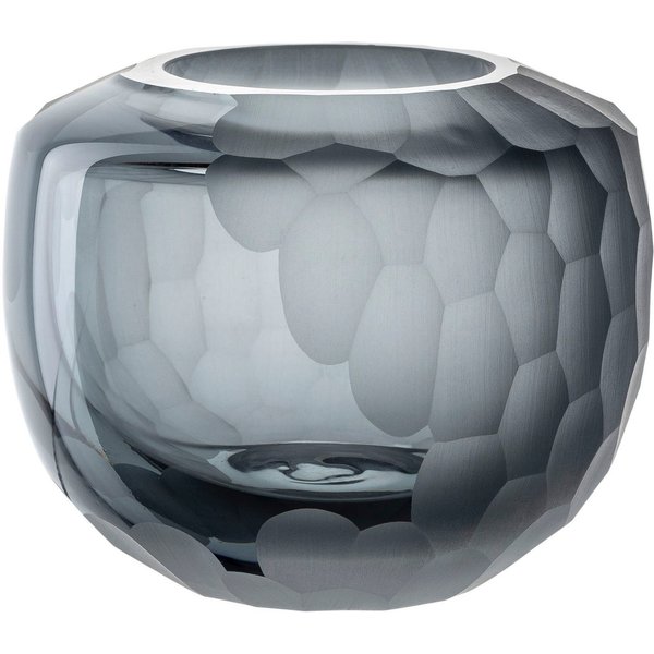 LEONARDO Tischvase Dekovase BELLAGIO (1 St), aus Glas, anthrazitfarben, handgefertigt