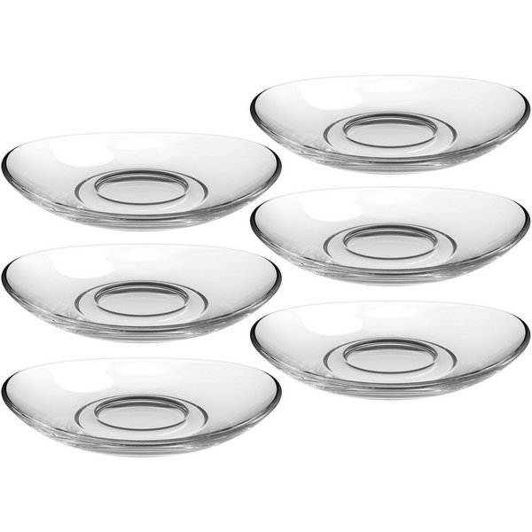 LEONARDO Untertasse Napoli, (6 St), Teller Set, Glas