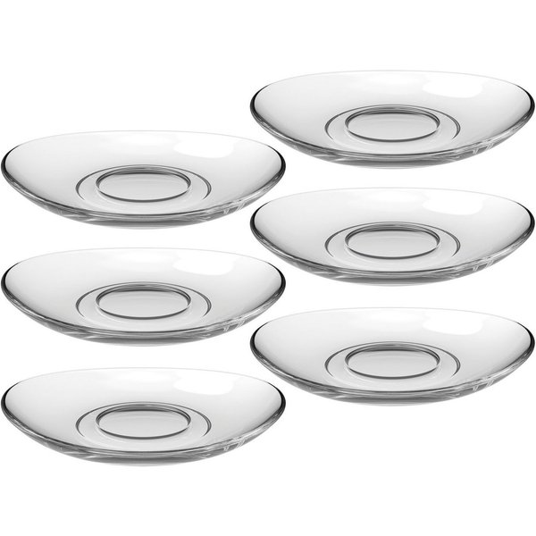 LEONARDO Untertasse Napoli, (6 St), Teller Set, Glas