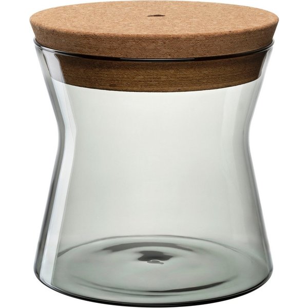 LEONARDO Vorratsdose FORMA X, mit Korkdeckel, Borosilikatglas, Kork, (1-tlg), spülmaschinenfest