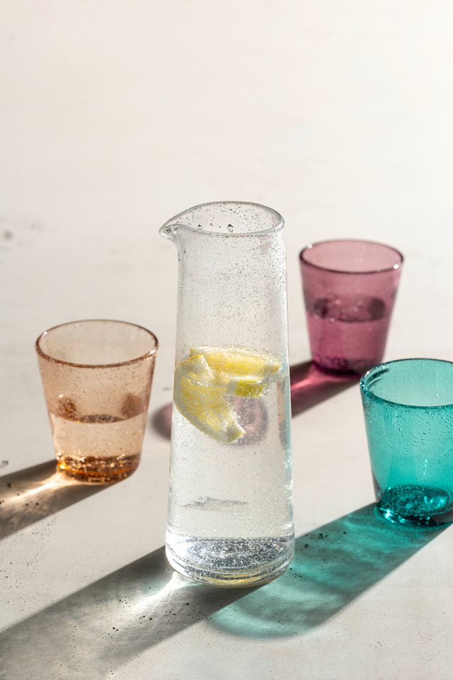 LEONARDO Wasserkrug BURANO, Krug, 900 ml, (1-tlg), aus Schaumglas, in konischer Form, spülmaschinengeeignet – Bild 4 von 5