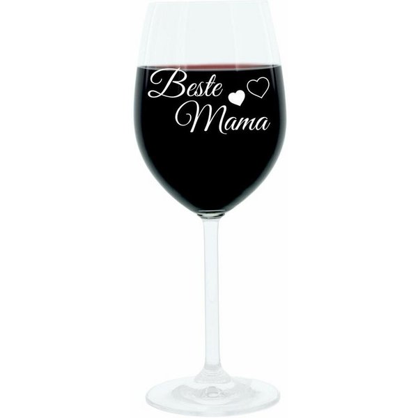 LEONARDO Weinglas Beste Mama, Glas, lasergraviert