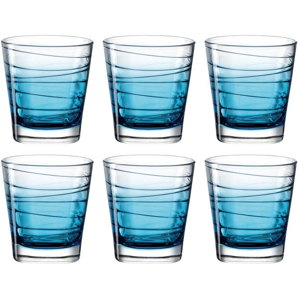 LEONARDO Whiskyglas VARIO STRUTTURA, 6-tlg., Glas, 250 ml, 6-teilig