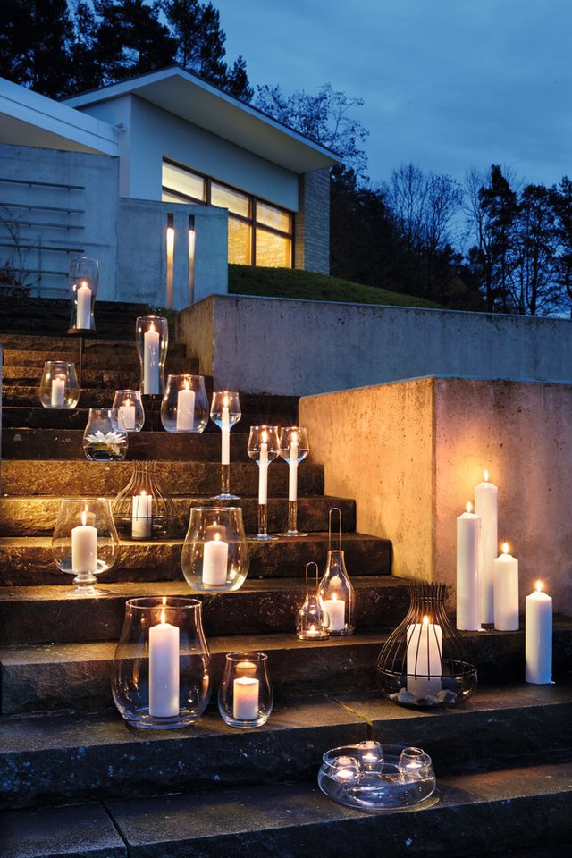 LEONARDO Windlicht Kerzenhalter GIARDINO, für Stumpenkerzen (1 St), Vase aus Glas, Spülmaschinenfest – Bild 5 von 5