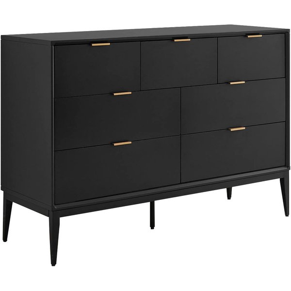 Leonique Kommode Lavisha, FSC-zertifiziertes Holz kombiniert Melamin, verchromten Metallgriffen