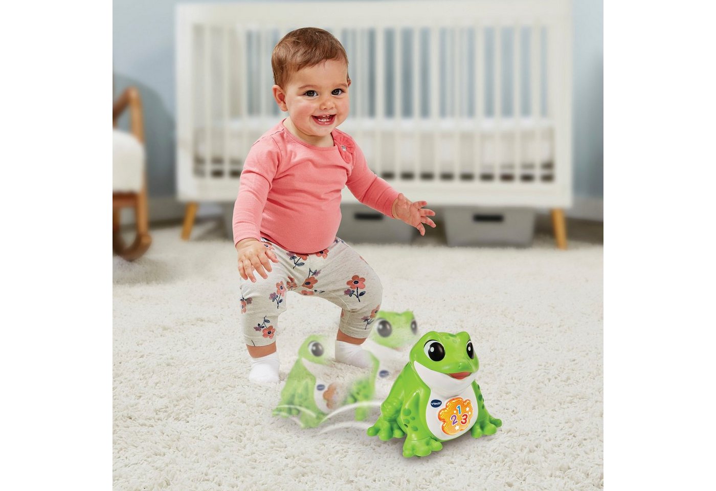 Vtech® Lernspielzeug Vtech Baby, Hüpfspaß-Frosch, mit Licht- und Soundeffekten – Bild 4 von 4